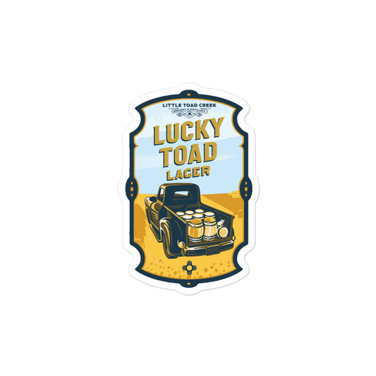 Lucky Toad Lager Sticker