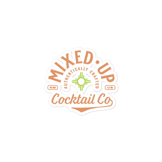 Mixed-Up Cocktail Co. Logo Sticker