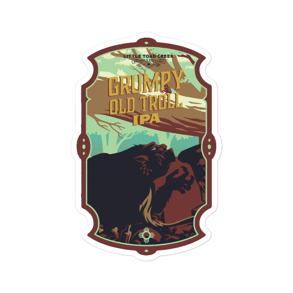Grumpy Old Troll Sticker