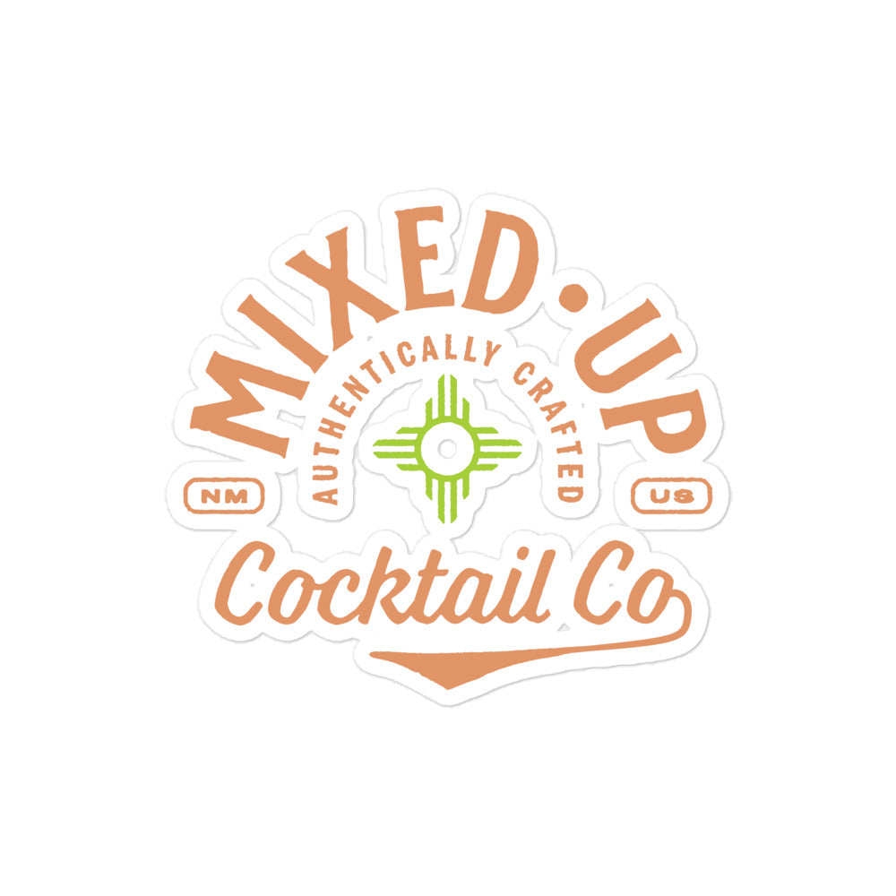 Mixed-Up Cocktail Co. Logo Sticker