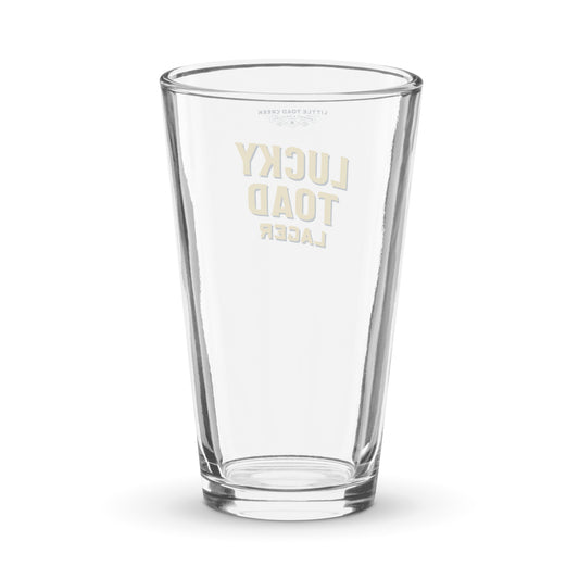 Lucky Toad Lager 16oz Glass