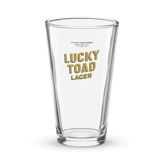 Lucky Toad Lager 16oz Glass